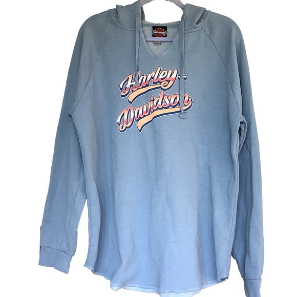 Harley Davidson, Raw Edge, Pullover Hoodie - Picture 3 of 5